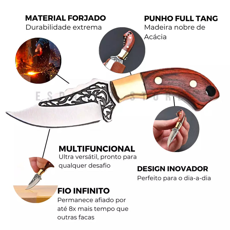 (COMPRE 2 LEVE 3) Mini Faca mais Famosa do Mundo • Faca Lotus Esparta